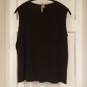 ☆Susan Lawrence black top Sleeveless Sz 2X